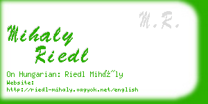 mihaly riedl business card